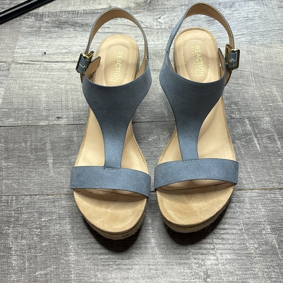 Kenneth Cole Reaction Card Wedge Espadrille Sandals - Picture 1 of 6